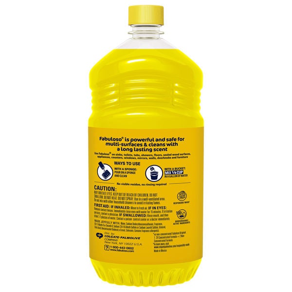 Fabuloso Refreshing Lemon Scent Back